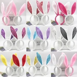 Easter Party Festive Hairbands Adult Kids Cute Rabbit Ear Headband Prop Plush Dress Costume Bunny Ears Hairband dh5400