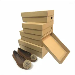 Opakowanie prezentów 1PCS 55X28X10CM Zagężenie kraft papierowe pudełko na ubrania buty Opakowanie Karton Duży rozmiar zabawek do domu
