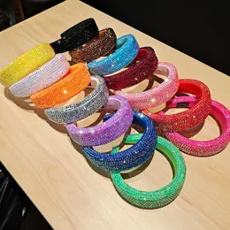 fashion hot drill hair hoop wide edge sponge hairpin fashion BLING Crystal Headband