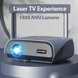 Projetores CAIWEI A12 4K 15000 Projetor Full HD com a laser Experiência em home theater Projetores de filmes ao ar livre para smartphone R230306