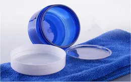 Parfüm şişesi 100g/ml mavi net bir lüks plastik evcil hayvan iç kapak banyo kozmetik kapları ile boş şişe