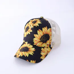 Ayçiçeği Yılan Beyzbol Şapkası İnek Baskı Leopar Ayçiçeği Kapakları Serape Mesh Cap Moda Çizgili Kaktüs Şapkaları Açık Sunhat 5 PCS ÜCRETSİZ Nakliye
