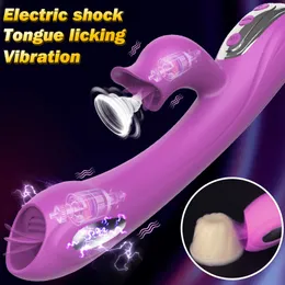 Vibratori 10 Vibratori a doppia leccata del clitoride per le donne Punto G Lingua morbida Stimolante Giocattoli sexy Forniture per masturbazione per adulti 18 230314