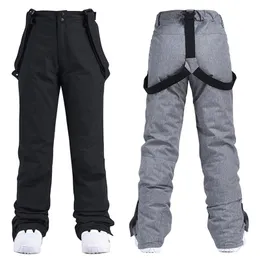 Pantaloni da sci Sci Uomo Donna Antivento Cotone impermeabile Sport invernali all'aria aperta Snowboard Pantaloni da neve caldi e traspiranti spessi