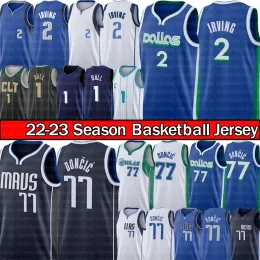 Custom Luka Doncic Kyrie Irving Basketball Trikots Lamelo Ball Charlottes Hornetes City 77 11 1 Blue Black Edition Green Mens T-Shirt 2022 2