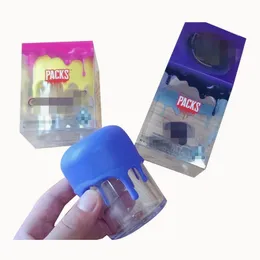 Clear Plastic Bottle Packwoods Packs Andra förpackning Silikonskruv Topp Lufttät lukt Proof 3.5G -förpackningar