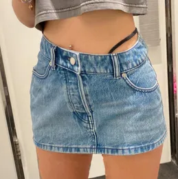 Diseñador para mujer pantalones cortos de mezclilla pantalones sexy damas cintura baja asimetría estilo jeans diseño verano pantalón corto