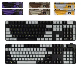 106 Keycaps Keycaps Podwójne strzały Zestaw Keycap OEM 60% dla profilu wiśni MX Przełącznik 104/87/61 Klawisze Mechaniczne klawiatur