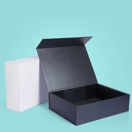 Gift Wrap Wholesale Custom Paper Magnetic Clamshell Folding Box With Logo Luxury Boxes Wedding Apparel Cosmetic Packaging Rigid