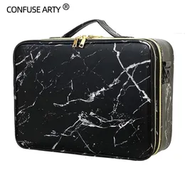 Cosmetic Bags Cases arrival Large multi-storey professional make up package bag nail pattern semi-permanent tool box cosmetic case bags 230314