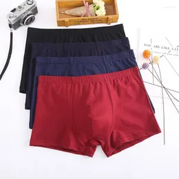 Underpants 4pcs 남자 권투 선수 속옷 면화 복서 쇼어 팬티 팬티 맨 boxeur homme calzoncillo hombre