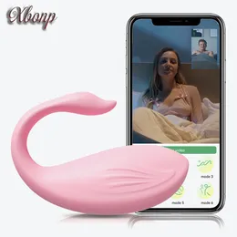 Vibratoren Bluetooth APP Vibrator Weibliche G-punkt Klitoris Drahtlose Fernsteuerung Vibro-ei In Höschen Sexspielzeug Dildo für Frauen 230314