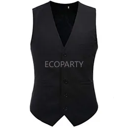 Mens Västar Herren Anzugweste Slim Fit Basic Weste Stilvoll Herrenweste Hochzeit Business Steamunk Gilet Costume For Men 230313