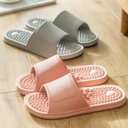 Slippers Summer Slippers Couple Unisex Soft Non-Slip Bath Shoes Wear-Resistant Flipflops Shower Indoor Home Men Sandal Massage