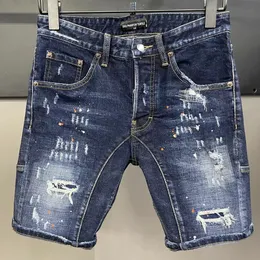 DSQ Phantom Turtle Jeans Men Jean Mens Luxury Designer Skinny Ripped Cool Guy Causal Hole Denim Fashion Märke Fit Jeans Man Washed Pants 20195
