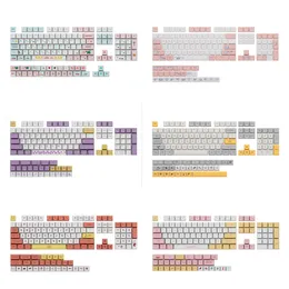 130 Keys XDA PBT Keycap Profile Personalized English Gaming Keycaps Cute Sublimation for Cherry MX Switch Mechanical Keyboard