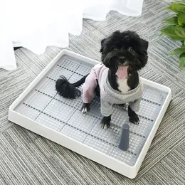 Andra hundförsörjningar Träning Toalett Pet för små C -katter Portable Puppy Pad Holder Tray Indoor Potty 230313