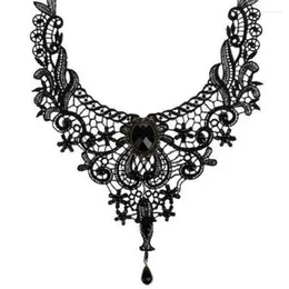 Anhänger Halsketten Mode Übertriebene Damen Spitze Halskette Kreative Große Kragen Wilde Freunde Geschenke