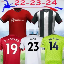 22 23 24 Mans U Elanga Soccer Jerseys Rashford Fans 2022 2023 Martinez R.Varane Cavani Eriksen Sancho B. Fernandes Football Uniform LSP