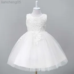 Girl's Dresses 0-10Years Toddler Baby Tutu Dress White Ball Gown Party Stage Princess Dresses Bridesmaid Flower Girl Clothes Vestido Infantil W0314