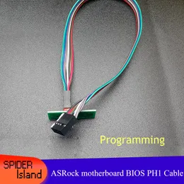 For ASRock motherboard BIOS free chip Removal Adapter Flashing machine Cable JSPI1 BIOS_PH1 to save brick Fresh BIOS Kit