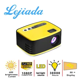 Lejiada New T20 Mini Mini Portable 1080p USB HD LED HOME Media Videam Player Cinema Projector 320x240 пикселей поддерживает легко переносить