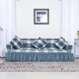 Krzesła obejmują spódnicę spódnicę spódnicza spódnica na sofę do salonu domowe dekoracja slipcover stretch rogu