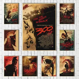 300 Spartan Movie Tin Poster Historical War Art Prints Affischer Metal Tin Home Wall Decoration Personlig tennplack House Art Decor Size 30x20cm W02