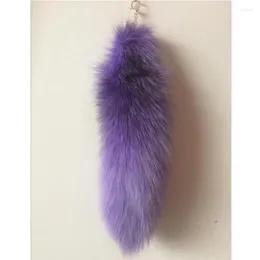 Chavedia Mulheres Real Fur Tail Chave Bolsa Tag Tag Tag Charme Bola pendente fêmea grande mochila Acessório Chave do anel de atacado Preço