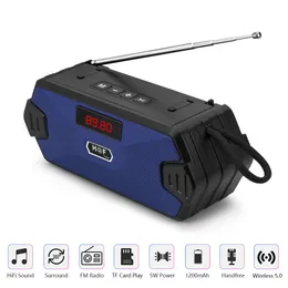 Alto-falantes portáteis Alto-falante sem fio portátil Compatível Bluetooth Compatível Bass Mini Subwoofer Support TF Cartão USB FM ReceiverRradio com FM 230314