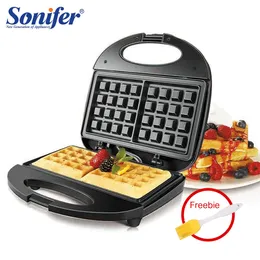 Macchina per il pane Macchina per waffle elettrica professionale Cottura Elettrodomestici da cucina Macchina per waffle multifunzione per la colazione Padella in ferro antiaderente Sonifer 230314