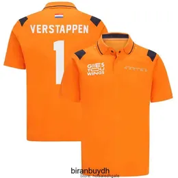 Rowerowe koszulki męskie Nowe projektant F1 T-koszulki wyścigowe garnitur Verstappen z krótkim rękawem męskie męskie letnie sport