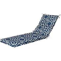 Travesseiro Perfeito Perfeito ao ar livre/interno Carmody Navy Chaise Lounge Almofada 1 contagem (pacote de 1) acampamento azul