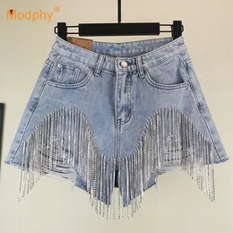 Женские шорты летние модные джинсы короткие женские женские блески в стиле улицы.