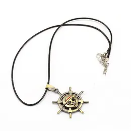 Anhänger Halsketten Punk Stil Ein Stück Schädel Kette Halskette Vintage Bronze Farbe Anime Hip Hop Aussage Für Männer Männlich Schmuck