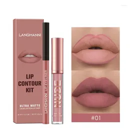 Lip Gloss 2pcs Maquiagem sexy Lipstick Lipliner Set