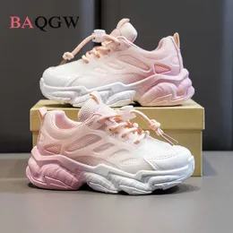 Płaskie buty gradient kolorów dzieci zwykłe letnie dziewczęta dla dzieci sneakers chłopcy moda moda biały butę sportową rozmiar 26-37 P230314