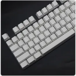 108 Key PBT Blank Keycaps OEM XDA Profile Gamer No Letter Ergonomics White Keycap for Cherry MX Switches Mechanical Keyboard