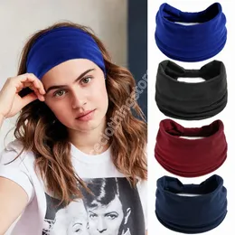 Ny modesport med pannband mjukt elastiskt knut hårtillbehör multifunktionella huvud wrap herrar och kvinnors hattar
