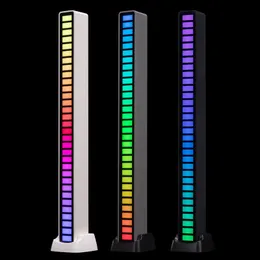 RGBピックアップライト音楽サウンドコントロールリズムLEDデスクトップ充電可能ランプ