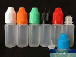 Üst düzey damlalık şişeleri 3ml 5ml 10ml 15ml 20ml 20ml 50ml 50ml plastik PE Yumuşak Boş iğne şişesi ile çocuk geçirmez kapak uzun ince damlalık uçları