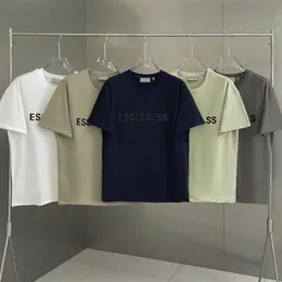 여름 남녀 Essen T 셔츠 디자이너 캐주얼 에센트 셔츠 럭셔리 반바지 Tshirts eSsentail 가슴 인쇄 패션 레터 탑 Tees Essentiel 티셔츠 i370#
