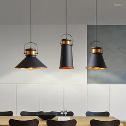 Lampy wiszące żelaza lampy przemysłowe styl retro bary barowe jadalnia kawiarnia luminaire zawiesina restauracja