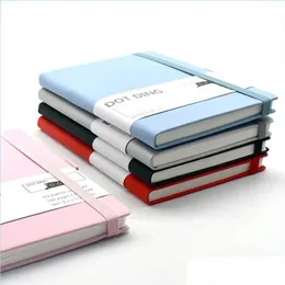 Notatniki A5 kropkowane notebook miękki 100 gsm/160 stron kawaii dla czasopisma studenckiego Planner Planner Pigryweria Office School Supplies Drop DhiU4