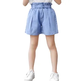 Kızlar için kot pantolon çocuk kotu kız yaz çocuklar kısa gündelik stil kıyafetler