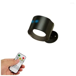 Applique a LED con lampada da parete con regolazione della temperatura del colore regolabile in continuo ricaricabile 3 supporto telecomando