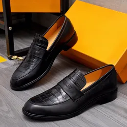 2023 Mens Fress Shoes Business Designer Formal Oxfords Mens Formal Party Wedding Loafers Mocassin Homme размер 38-44