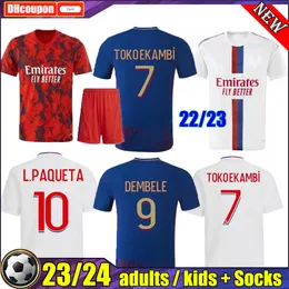 TOLISSO 2022 2023 soccer jerseys Fans player Version Lyon 22 23 L.PAQUETA AOUAR DEMBELE TRAORE FEKIR Kadewere TETE CHERKI Football Shirt Camisetas De Futbol