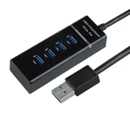 Dizüstü bilgisayar PC Defter Bilgisayar için USB 3.0 Splitter 4-Port Hub Kablo Ağ Paylaşım Anahtarı