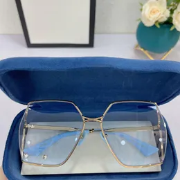 Солнцезащитные очки с большой оправой и квадратной модой Weird Vintage Gold Alloy Women Sunglasses Brand Designer Woman Steampunk GlassesSunglasses Belo22